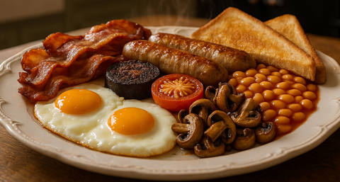 How to make a proper British fry-up for breakfast in the USA