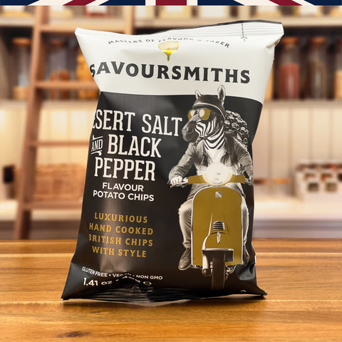 Savoursmiths Desert Salt and Black Pepper Crisps