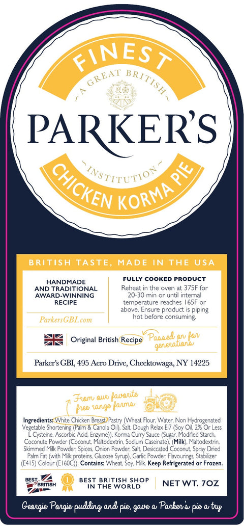 Chicken Korma Pie