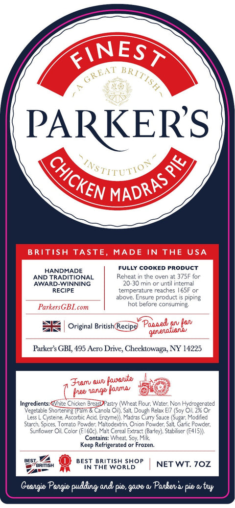 Chicken Madras Pie - 7oz
