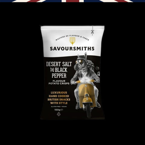 Savoursmiths Desert Salt and Black Pepper Crisps