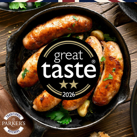 Parker's Welsh Dragon Sausages Awarded 2 Stars at the 2026 Great Taste Awards
