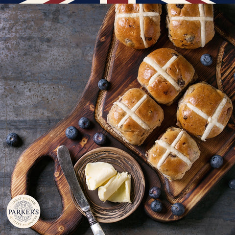 Hot Cross Buns - Henllan Bakery - pack of 4