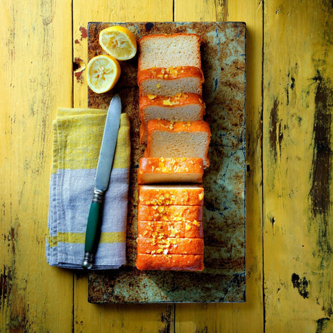 Bakery - Desserts - Lemon Drizzle Loaf Cake 10 Slices Gluten Free
