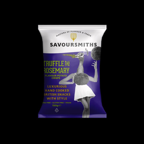 British Imports - Crisps - Savoursmiths Truffle and Rosemary Crisps