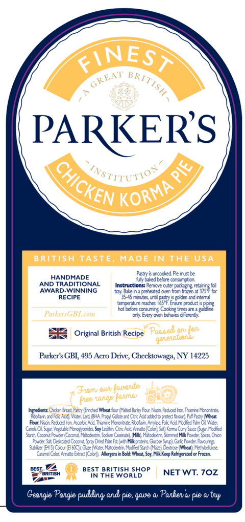 Chicken Korma Pie