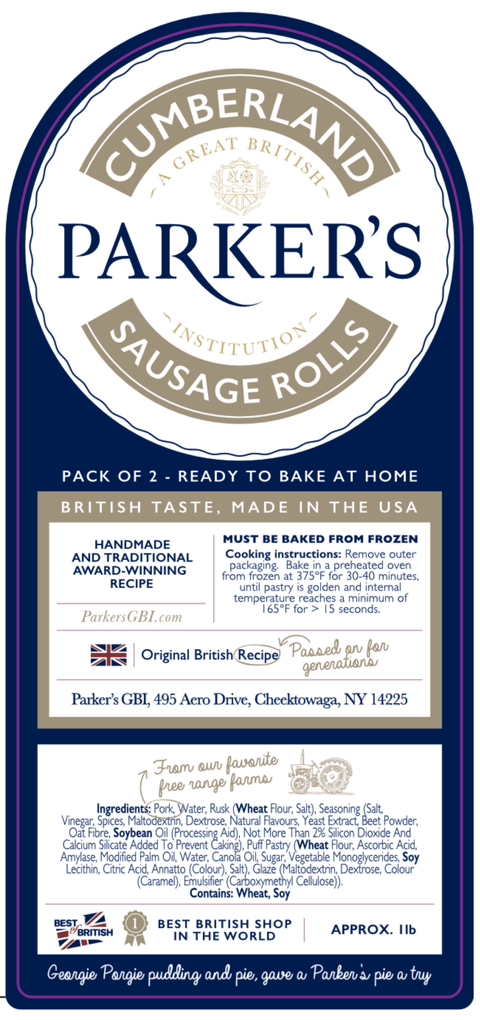 Cumberland Sausage Rolls - Unbaked Twin Pack
