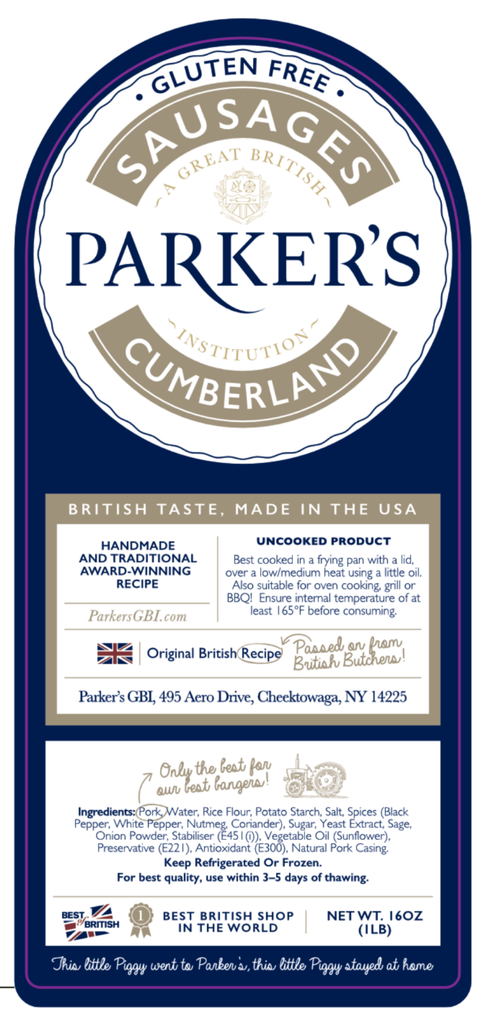 Gluten Free Cumberland Sausages