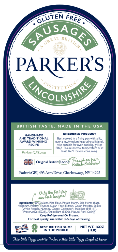 Gluten Free Lincolnshire Sausages