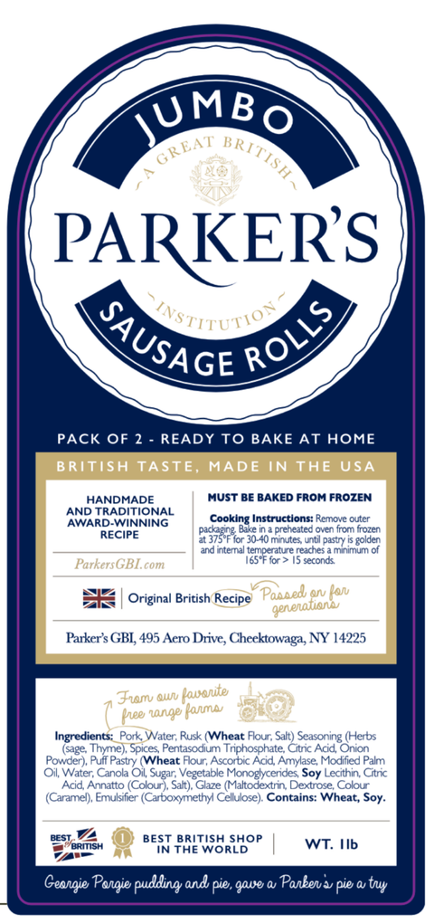 Jumbo Sausage Rolls - Unbaked Twin Pack