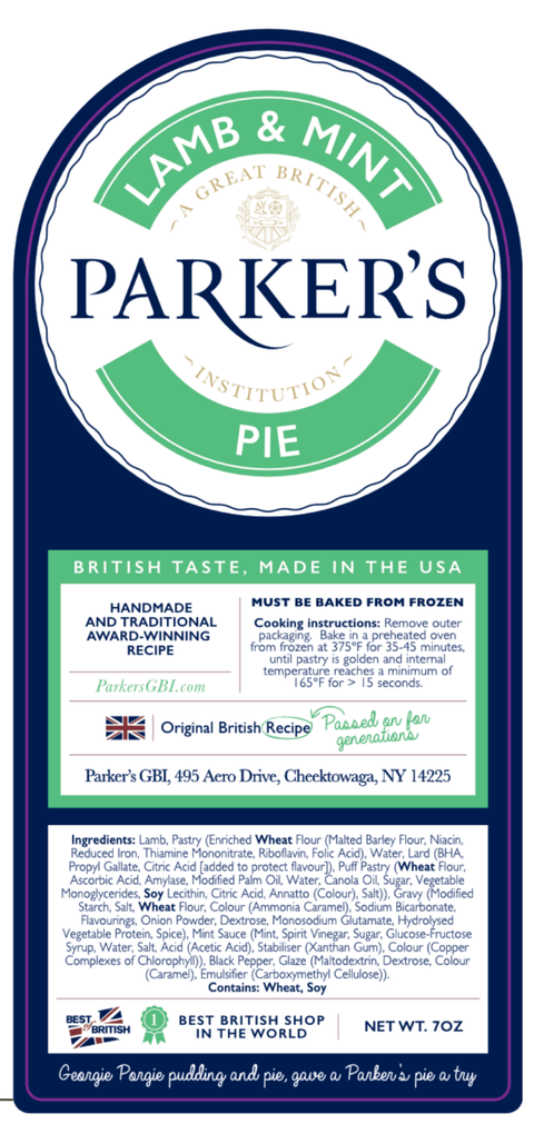 Lamb and Mint Pie