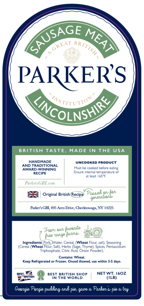 Parkers Premium Lincolnshire Sausage Meat