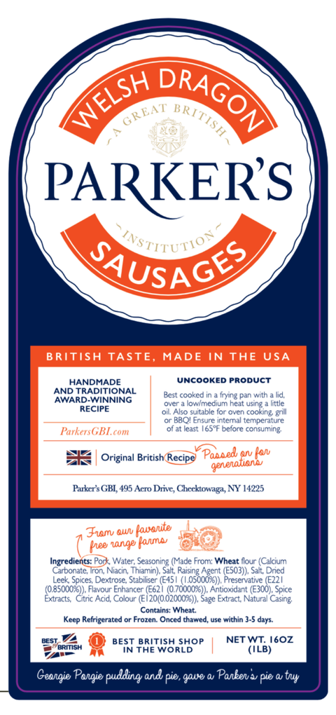Welsh Dragon Sausages